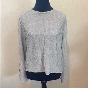 Zara Black and White Checkered Blouse